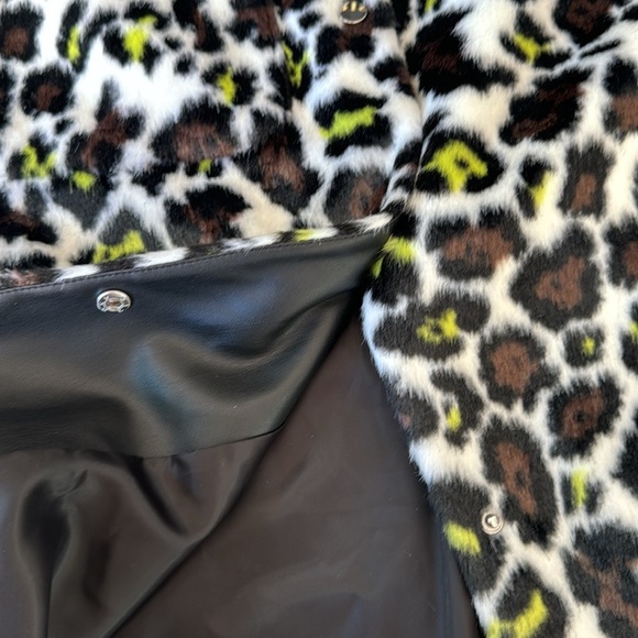 MOLLIOLLI. Bella Leopard Print Faux Fur Sz S NWT - Picture 11 of 15